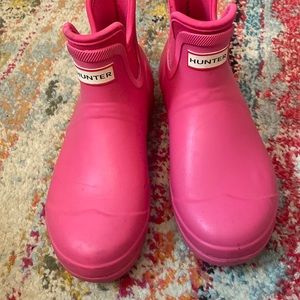 Target Hunter rain boots pink